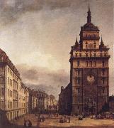 Bernardo Bellotto Square with the Kreuz Kirche in Dresden Norge oil painting reproduction
